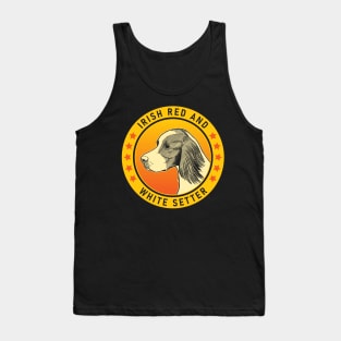 Irish Red and White Setter Dog Portrait Tank Top